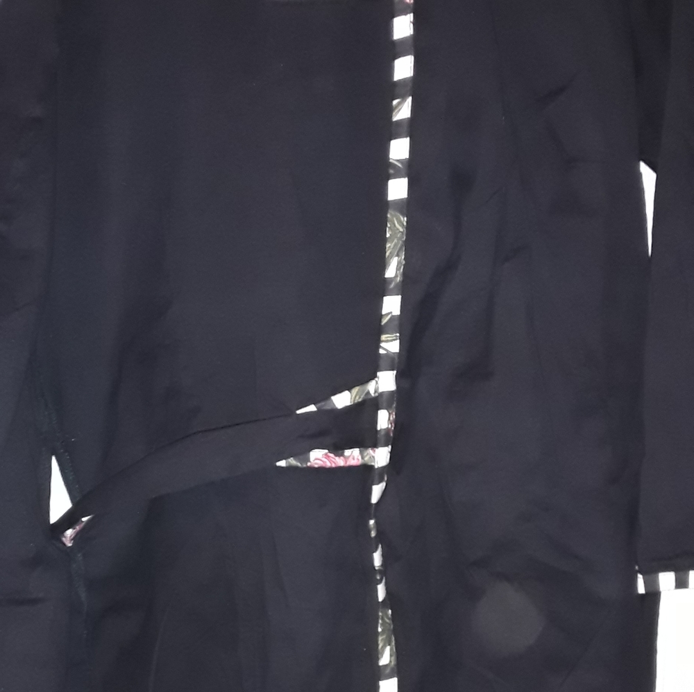 Black wrap belted with embellishments on boot and